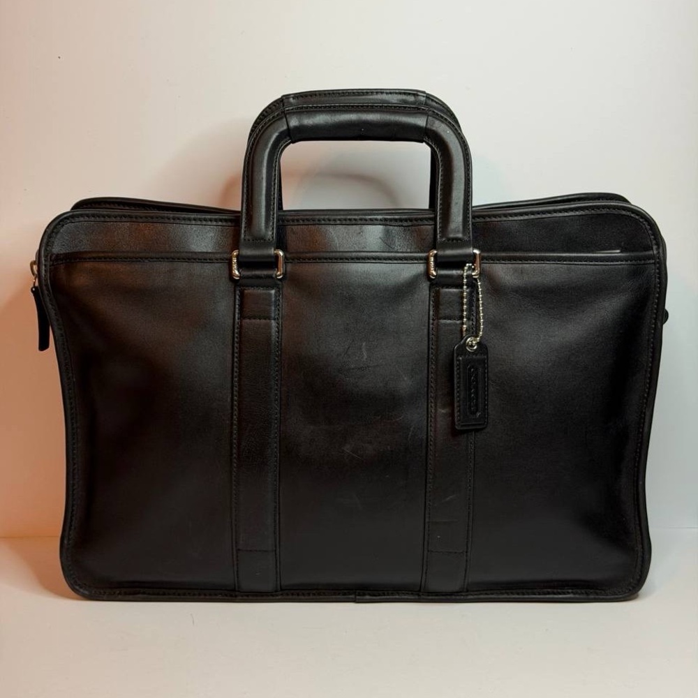 Coach Lexington Embassy Black Leather Briefcase